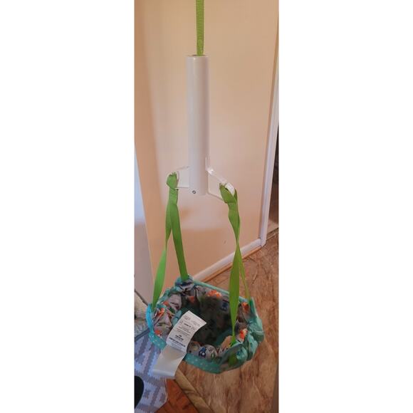 Evenflo Doorway Jumper Green Owls Baby Jumper Bouncer Hang Exerciser Shower Gift - Picture 14 of 15